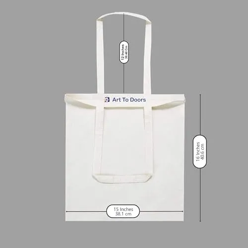 Art to Doors | A Garden of Life | Tote Bags | Shopping Bag For Grocery | Aesthetic Carry Bag | Tote Bag for Shopping, Travel, office & beach bags for women