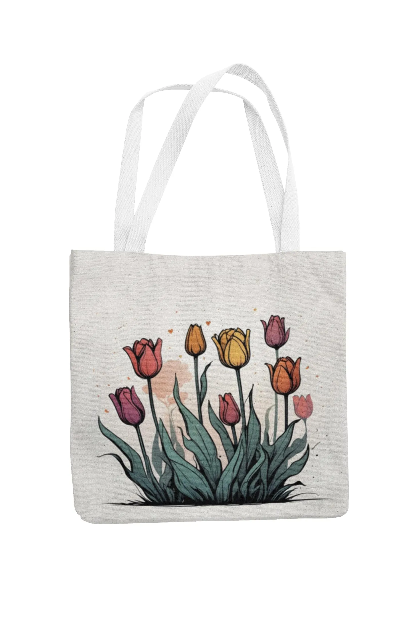 Art to Doors | Tulip Garden | Tote Bags | Shopping Bag For Grocery | Aesthetic Carry Bag | Tote Bag for Shopping, Travel, office & beach bags for women