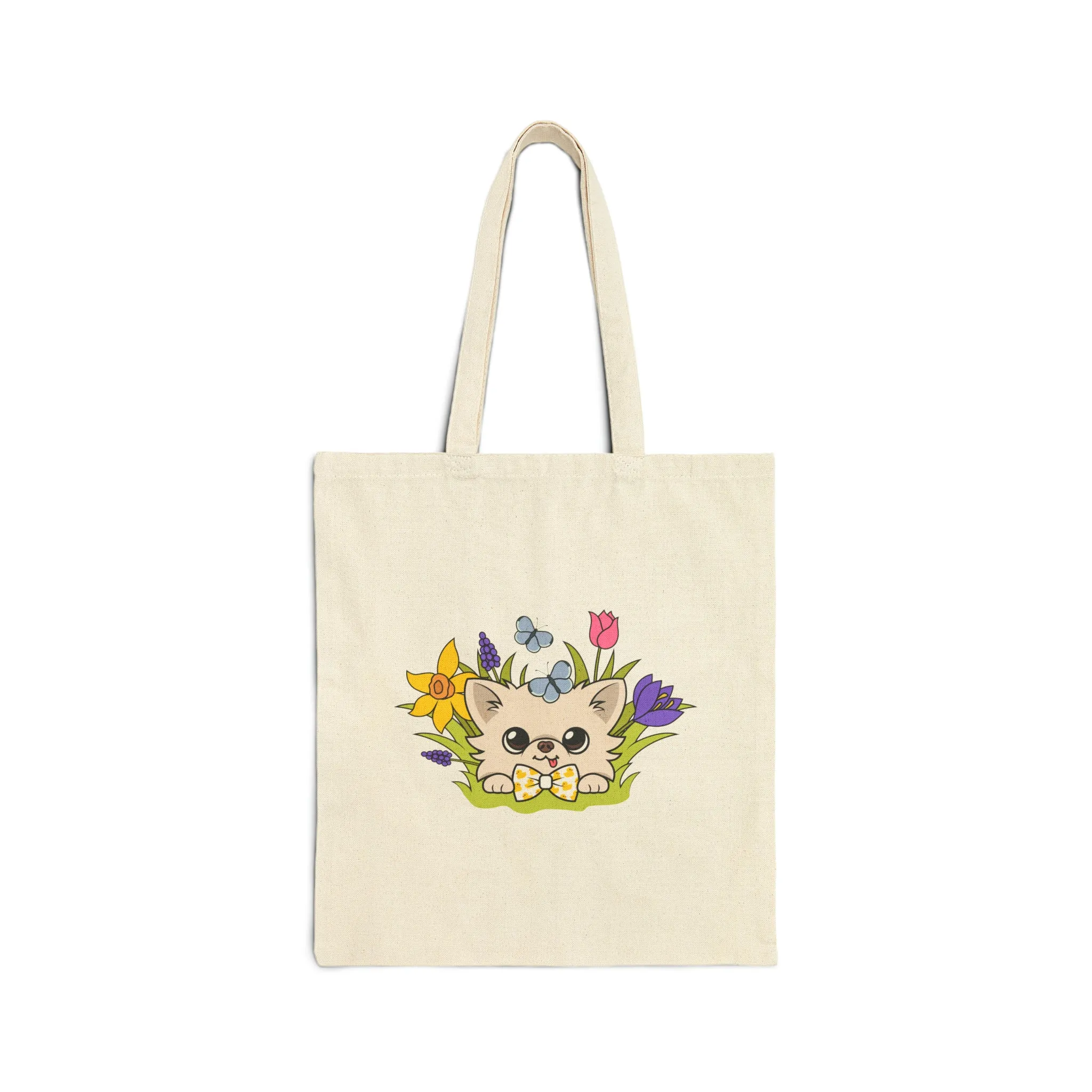 Cedric and Maya Spring Garden Tour Cotton Tote
