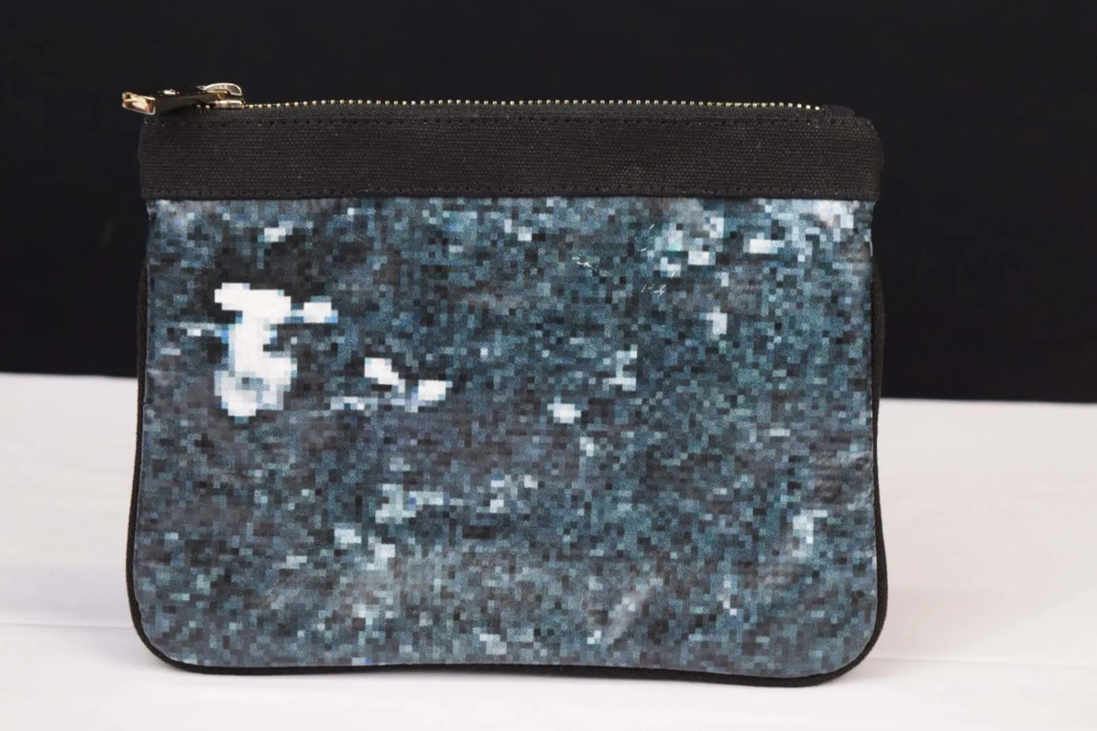 Flatiron Zipper Pouch Blue Pixel by Remember Me Green