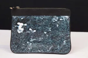 Flatiron Zipper Pouch Blue Pixel by Remember Me Green