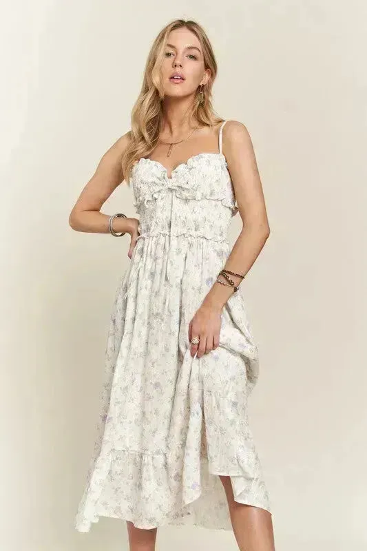 Floral Sweetheart Cami Dress – Smocked Bodice | Summer Style