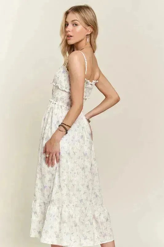 Floral Sweetheart Cami Dress – Smocked Bodice | Summer Style
