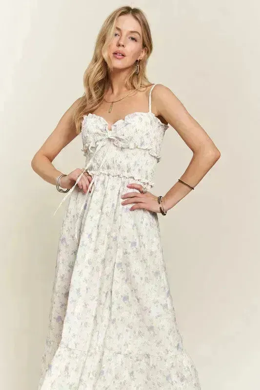 Floral Sweetheart Cami Dress – Smocked Bodice | Summer Style