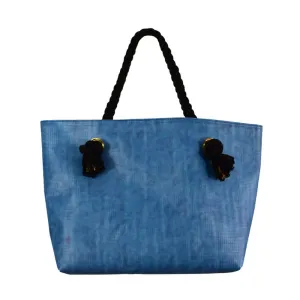 Hampton Tote Denim Small by Remember Me Green