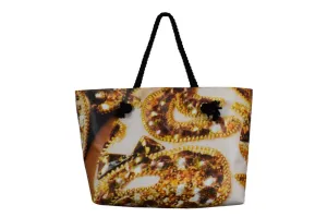 Hampton Tote Gold Jewel Large by Remember Me Green