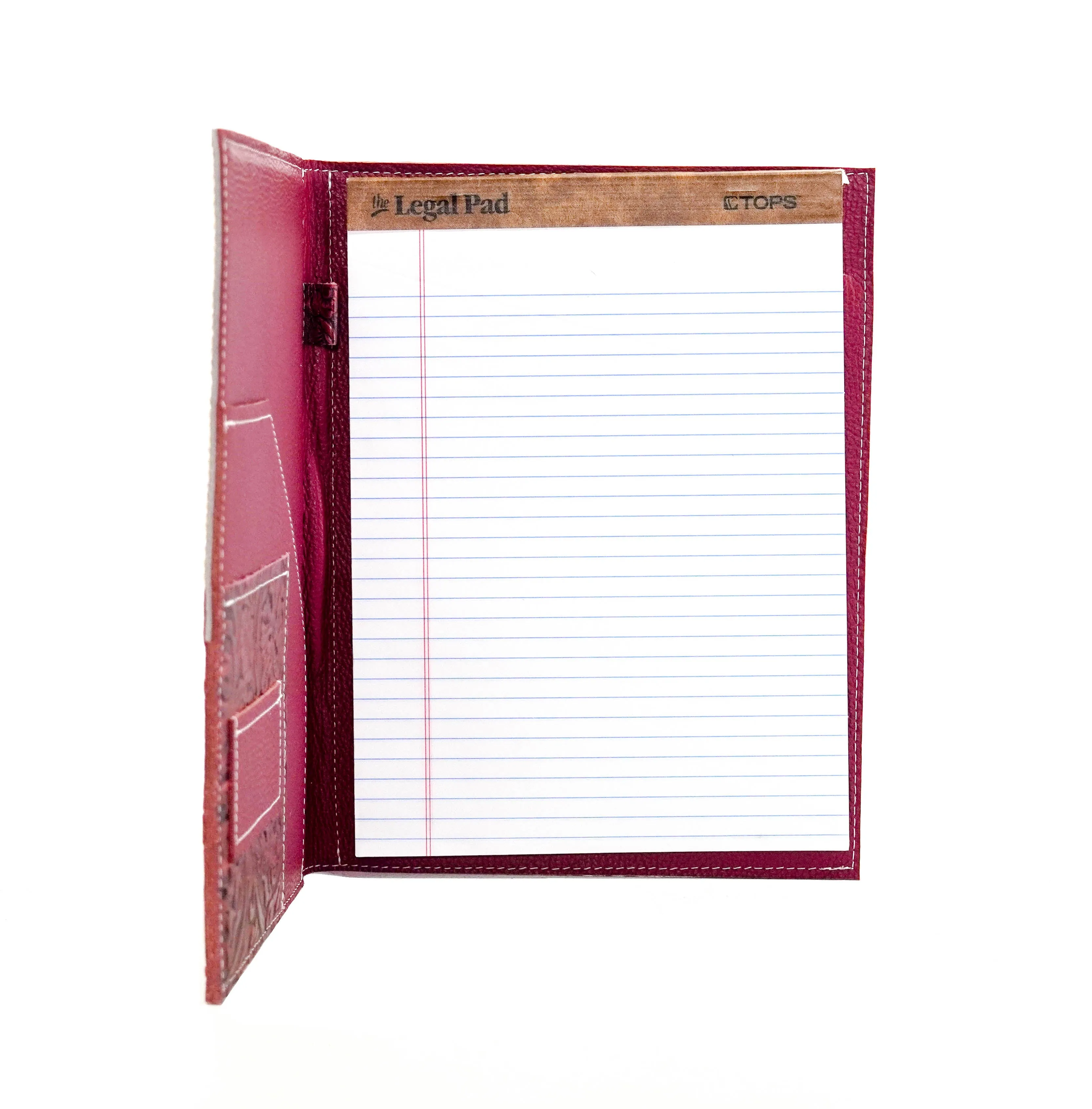 Large Notepad Cover - Light Brindle w/ Red Tool