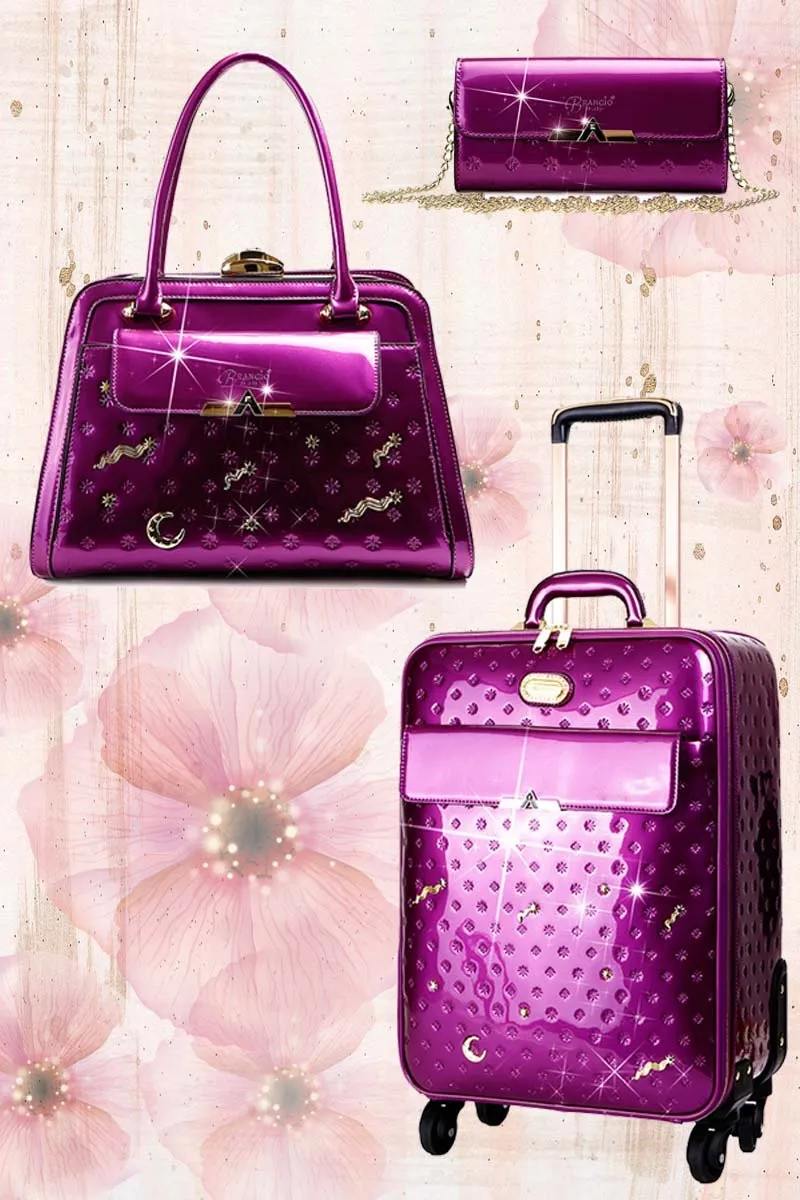 Meteor Sky 3PC Set | Carry-On Travel Luggage   Bag   Wallet [KVL-3pcs/SET]