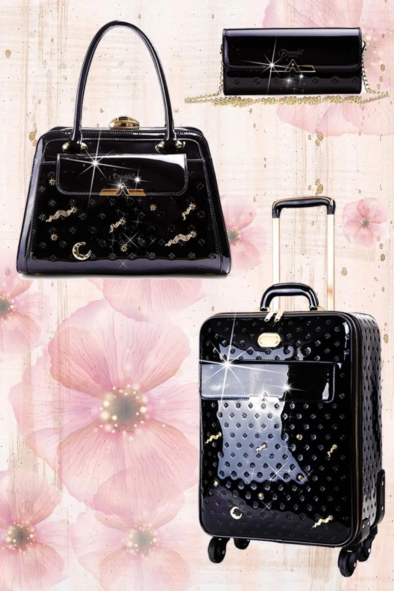 Meteor Sky 3PC Set | Carry-On Travel Luggage   Bag   Wallet [KVL-3pcs/SET]
