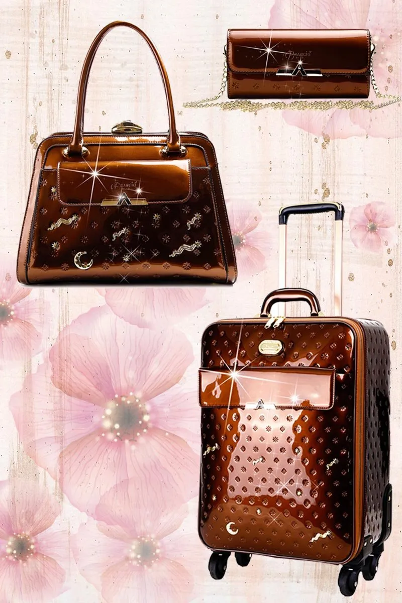 Meteor Sky 3PC Set | Carry-On Travel Luggage   Bag   Wallet [KVL-3pcs/SET]