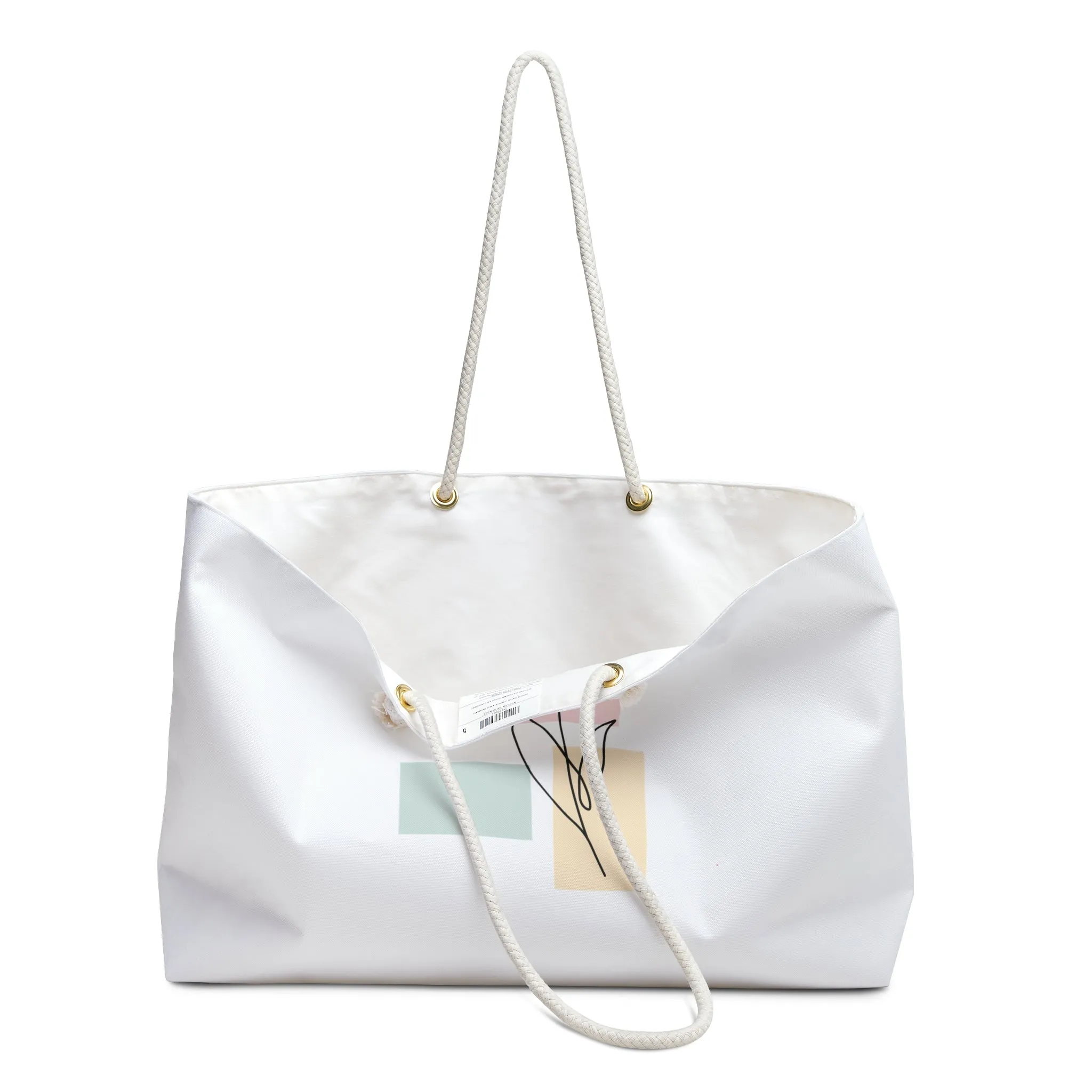 Pastel Flowers Oversized Beach Bag