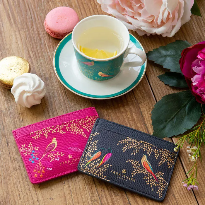 Smokey Blue Birds Card Holder